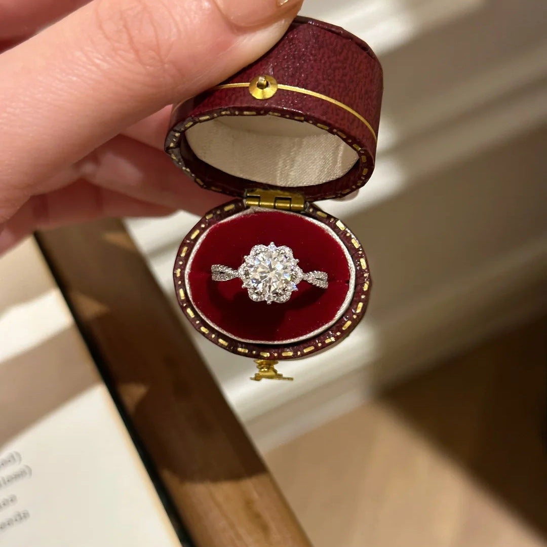 Ultra-Sparkling Full-Diamond Ring