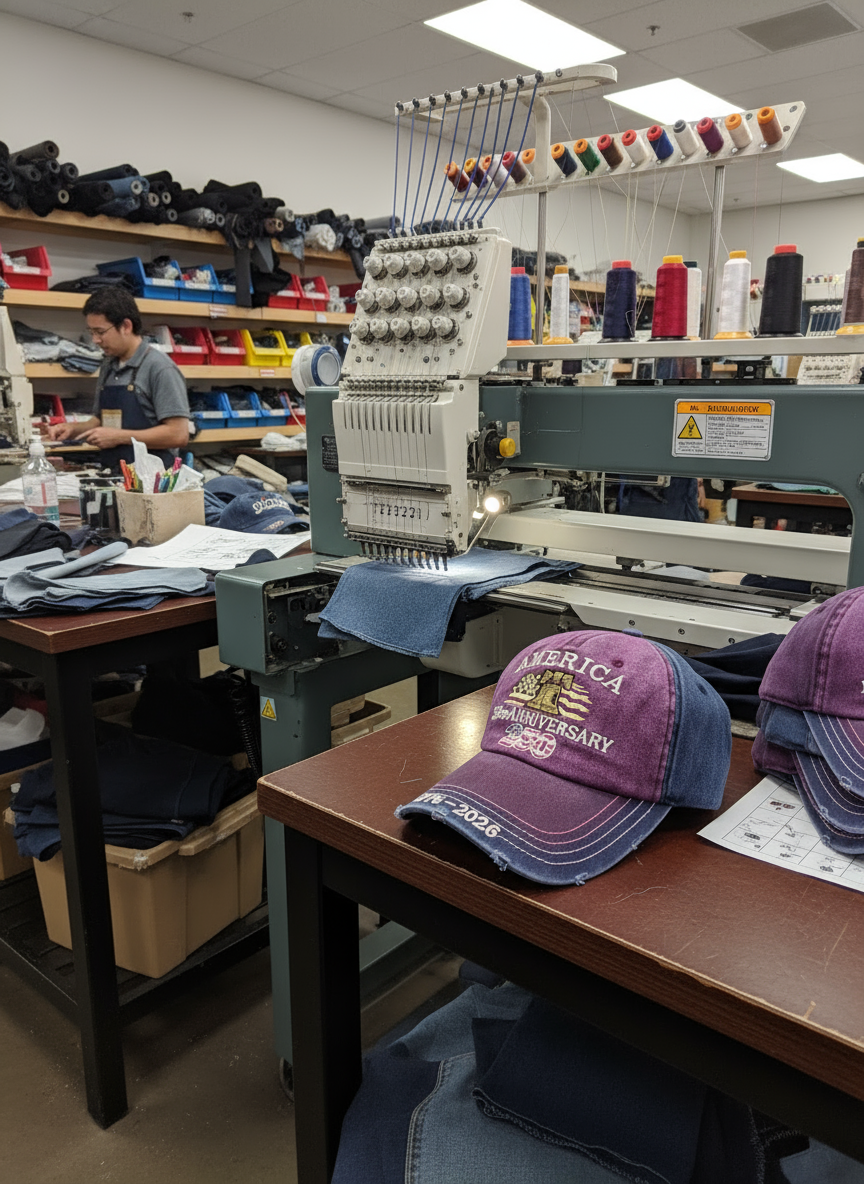 🔥 United States 250th Anniversary Hand-embroidered Cap