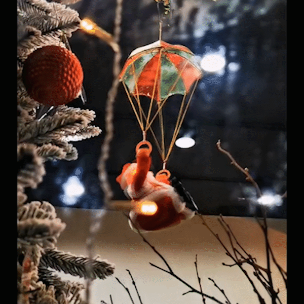Parachute somersault electric music santa🎅