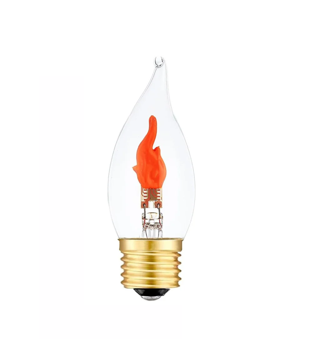 LED Flickering Flame Decoration Light Bulbs -Perfect Ambiance for Halloween Christmas