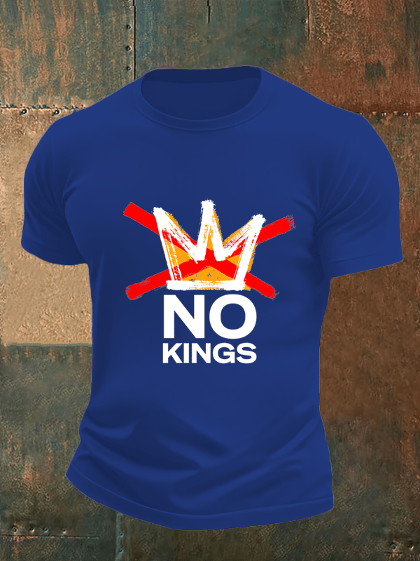 Men's no kings in America print T-Shirt