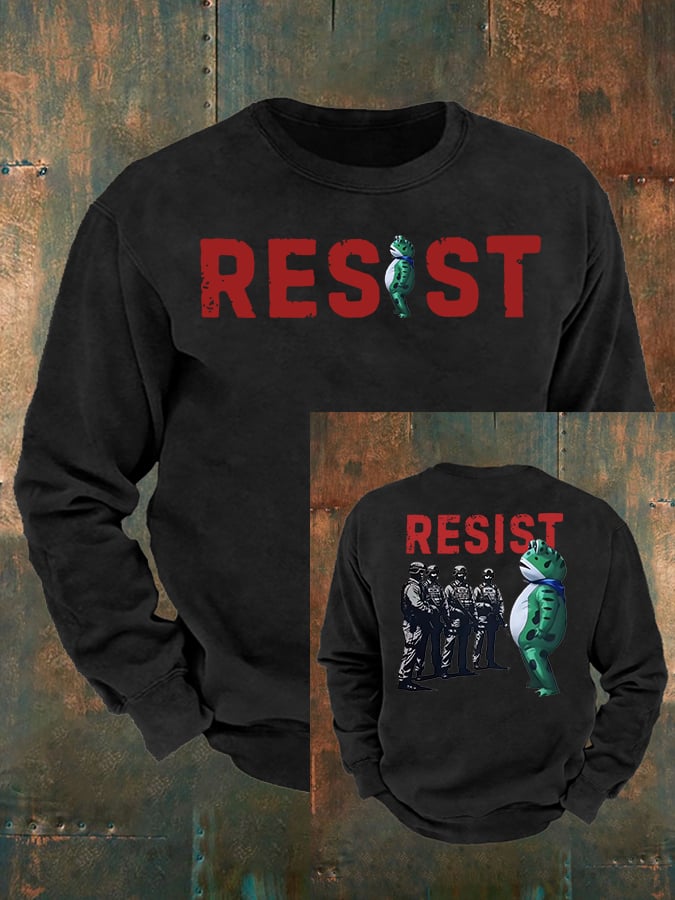 Men's Portland Frog Resist print Casual Sweatshirt