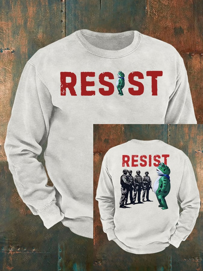 Men's Portland Frog Resist print Casual Sweatshirt
