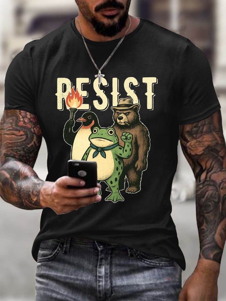 Men's FDT Resist Print short-sleeved T-shirt