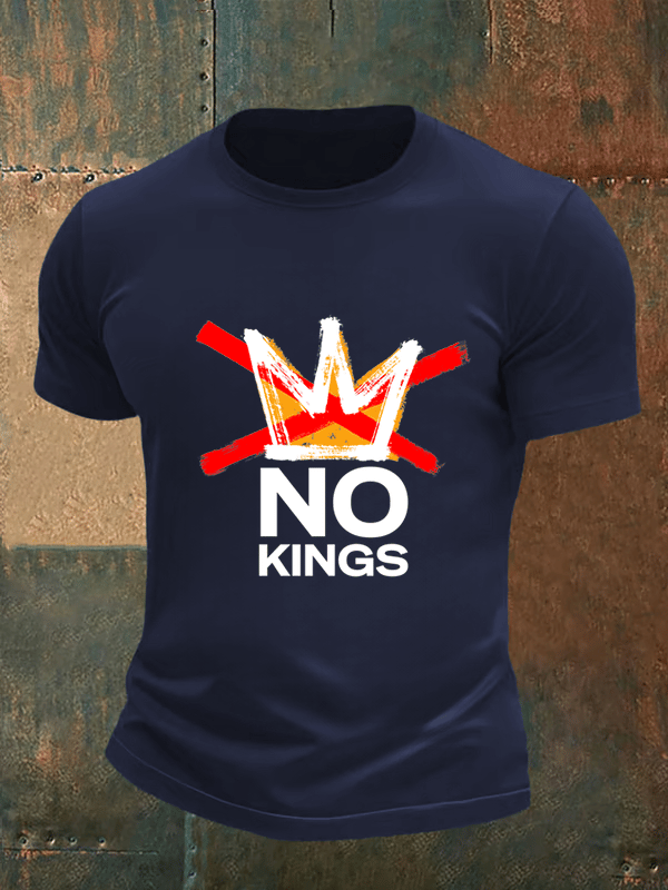 Men's no kings in America print T-Shirt