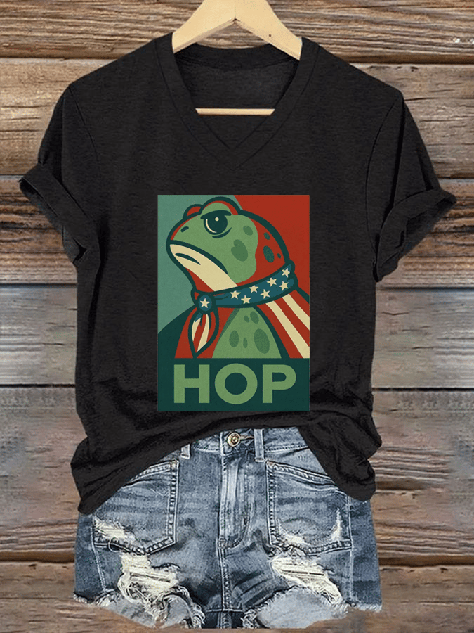 Women's FDT Print V-Neck T-Shirt