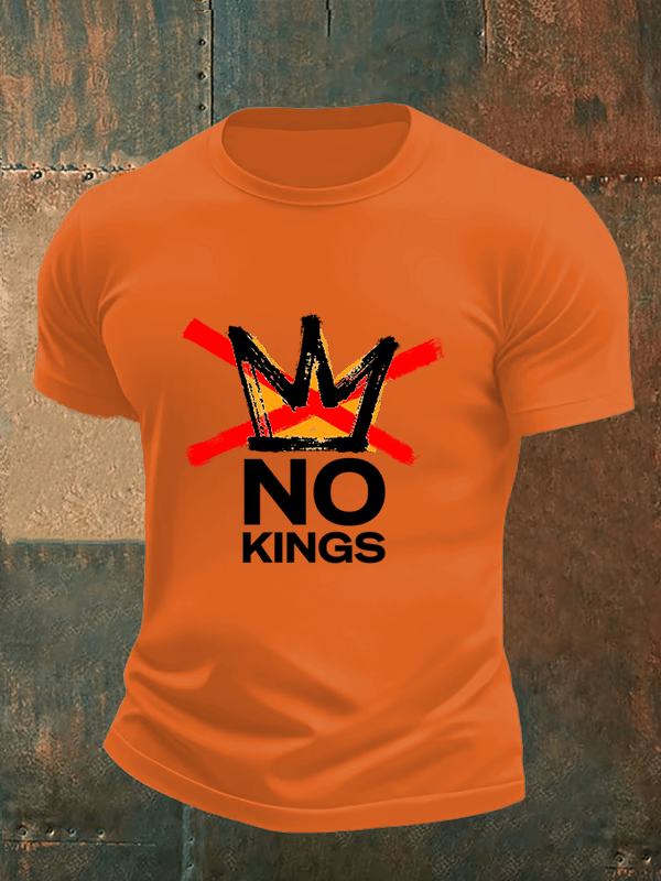 Men's no kings in America print T-Shirt