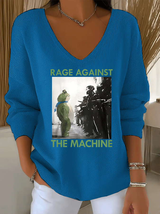 Women's America has no kings print Sweatshirt