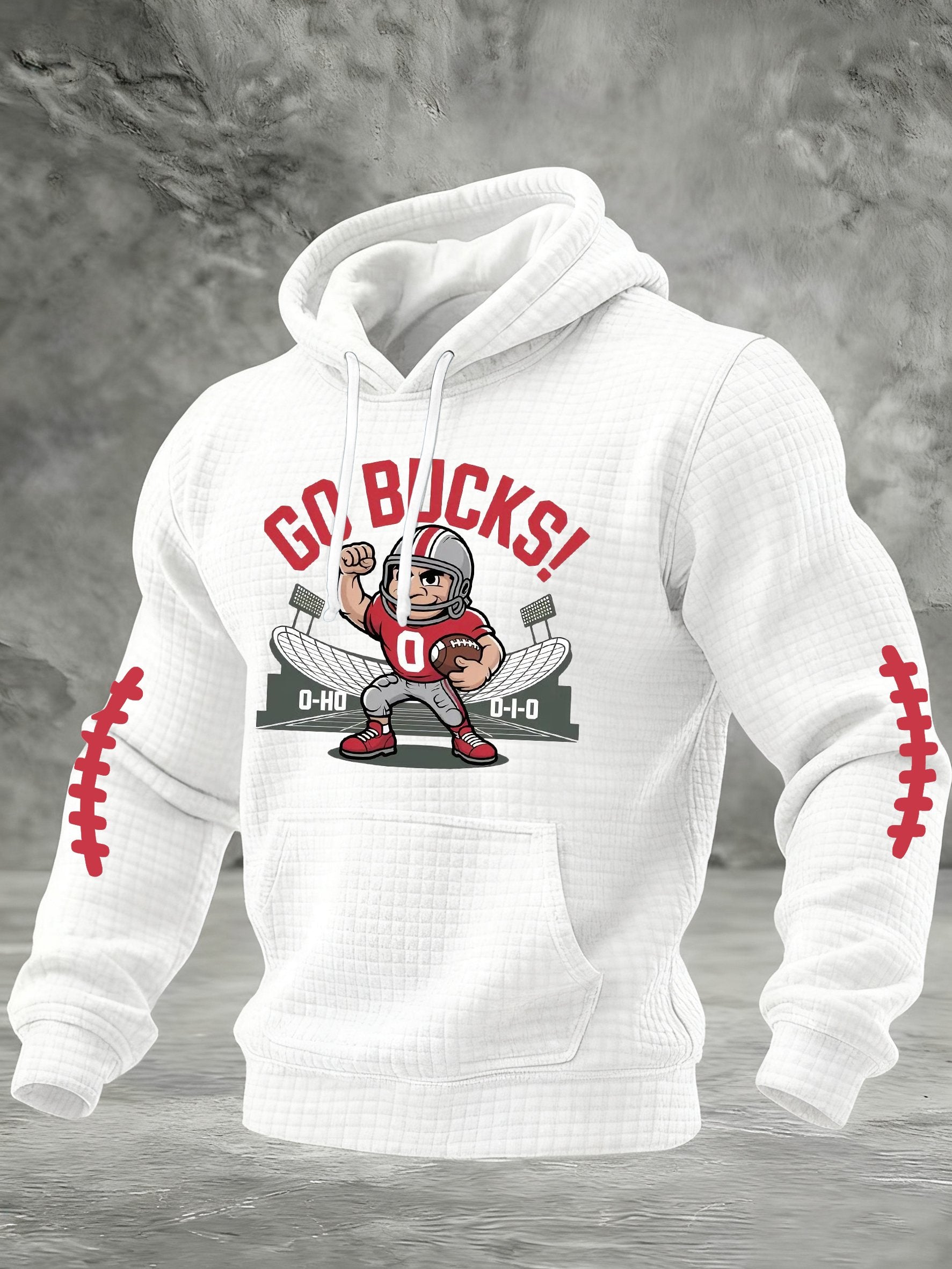 Men's Casual Rugby Print Sweatshirt