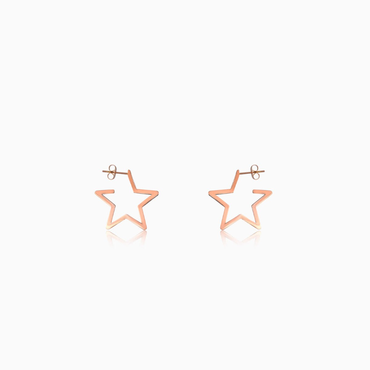 Star Hoops Earrings