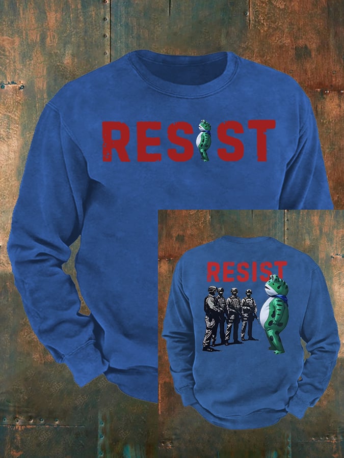 Men's Portland Frog Resist print Casual Sweatshirt