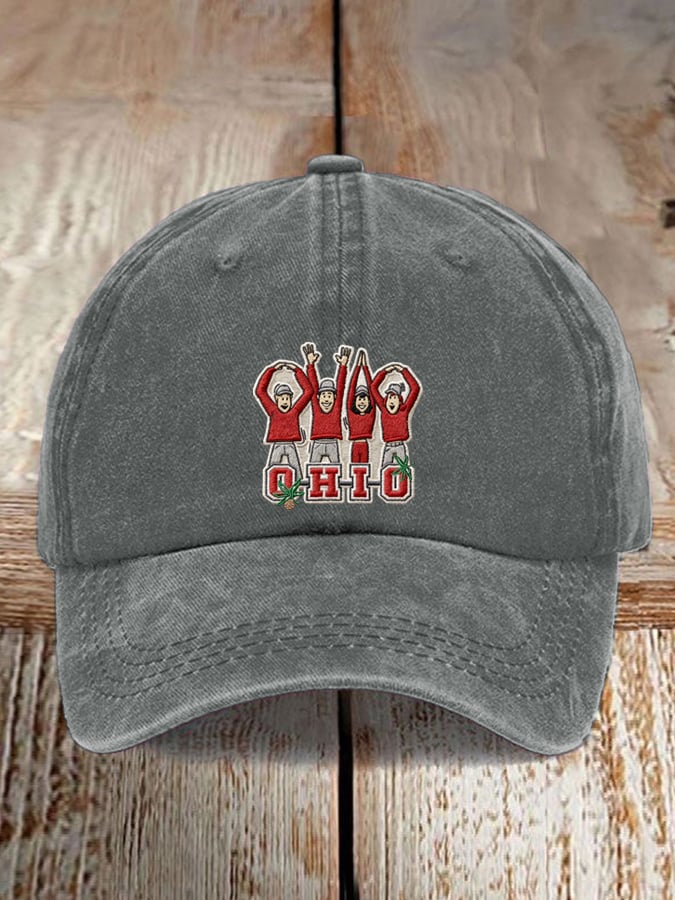 Men'S And Women'S Casual Football Print Hats