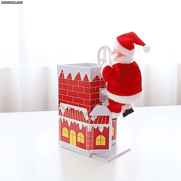 🎅Santa Claus climbs the chimney