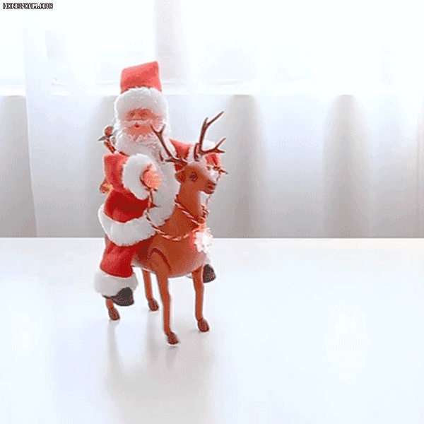 Early Christmas Sale!! Santa Claus Riding Deer
