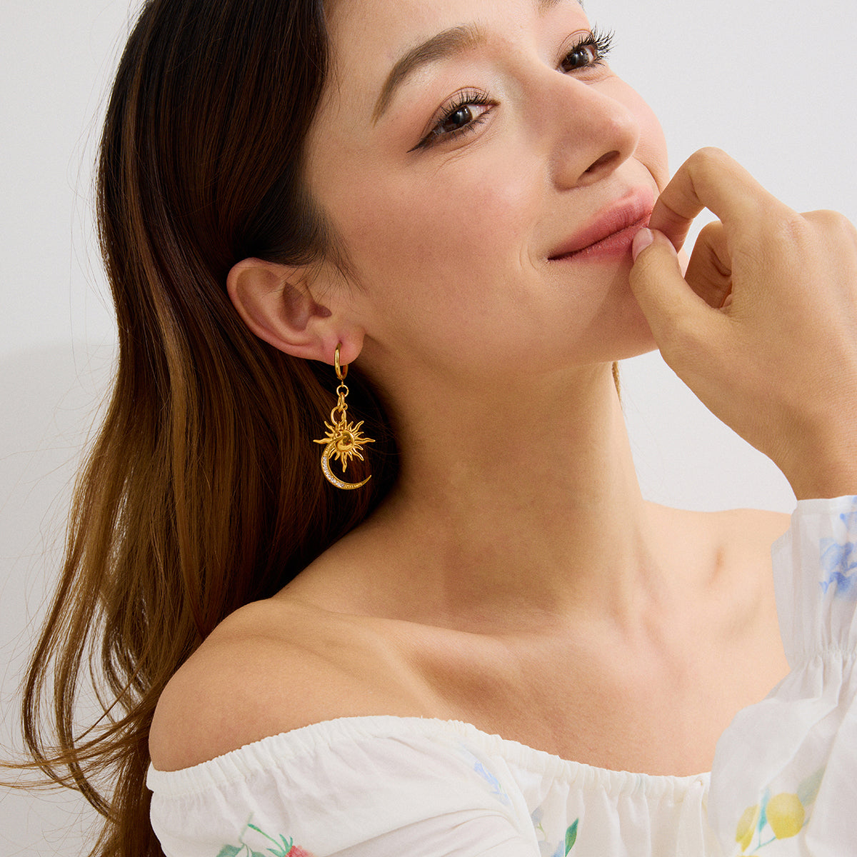 Boots Under the Sky Mismatch Earrings