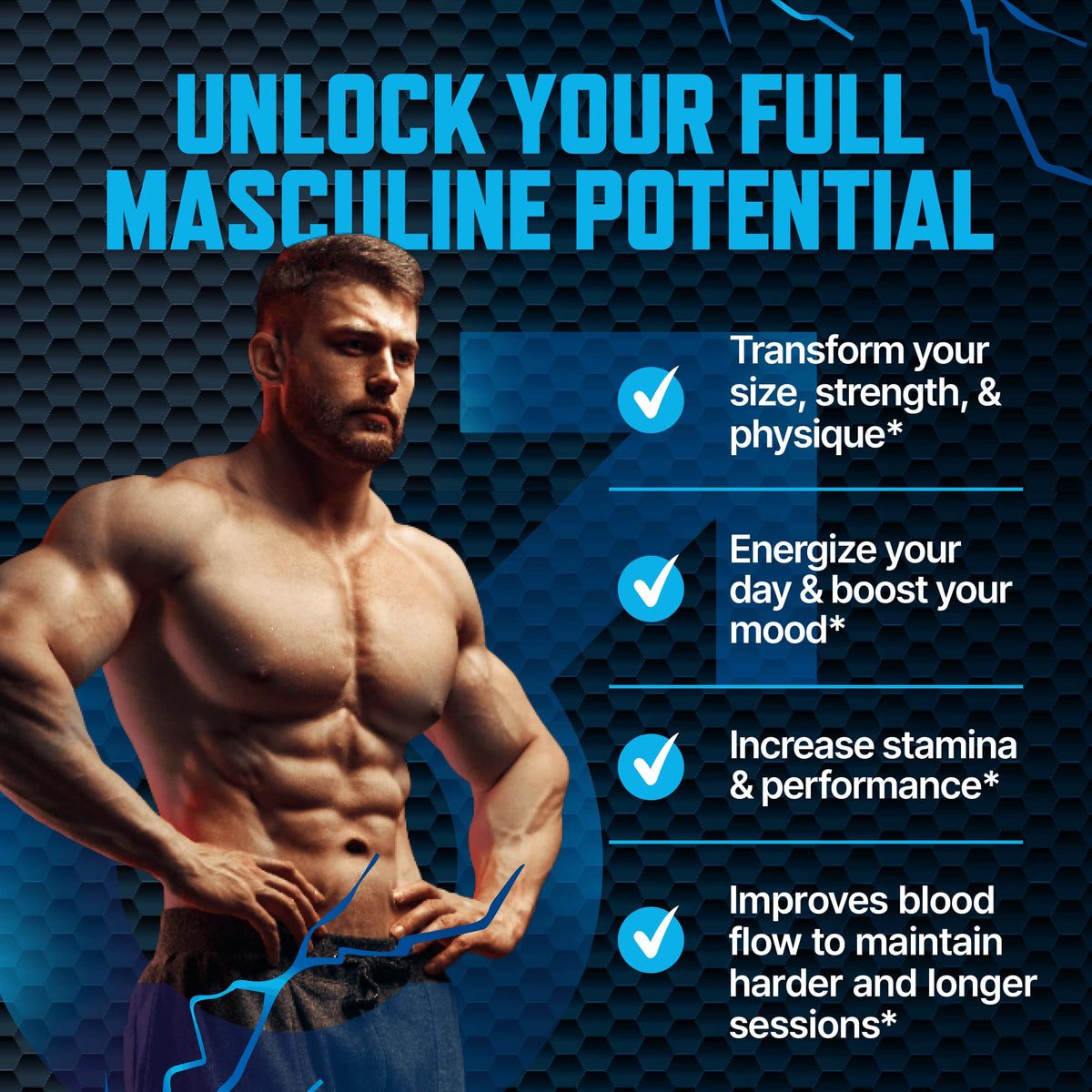 Natural Testosterone-Boosting Supplement: Blueberry-Flavored Gummies, Designed Specifically for Men—Stronger, Lasting Energy