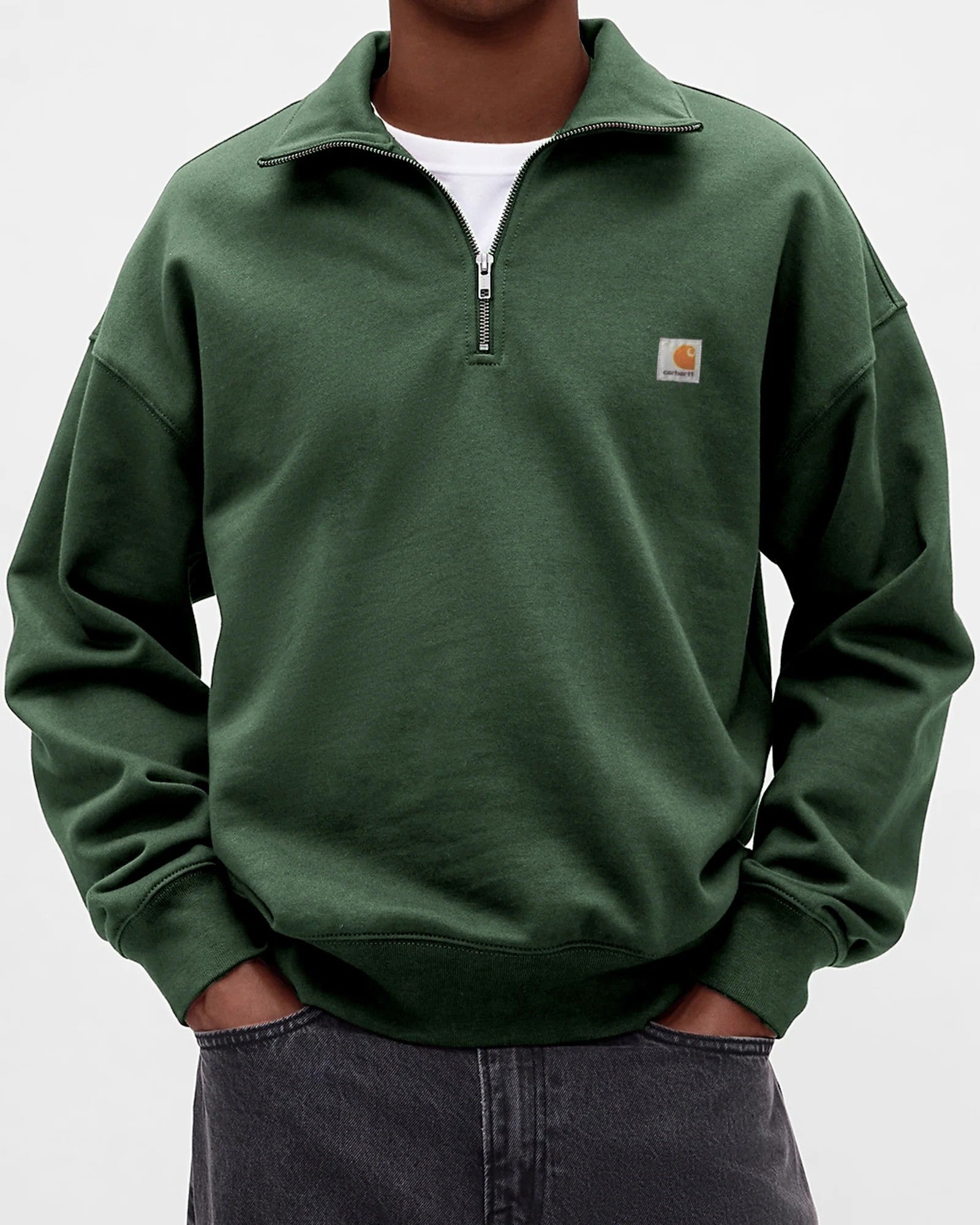 Men's casual half zip sweatshirt