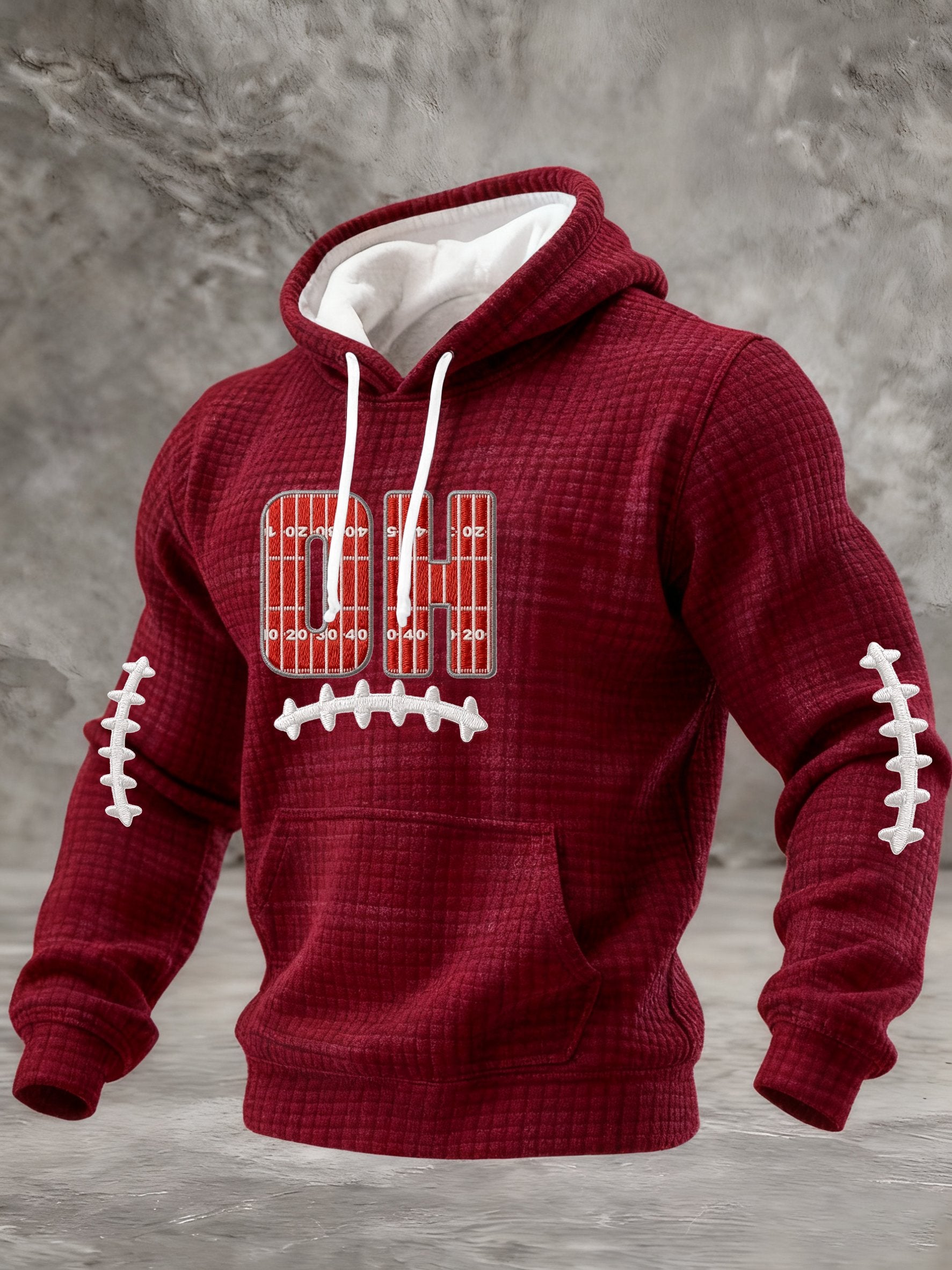Men's Casual Rugby Print Sweatshirt