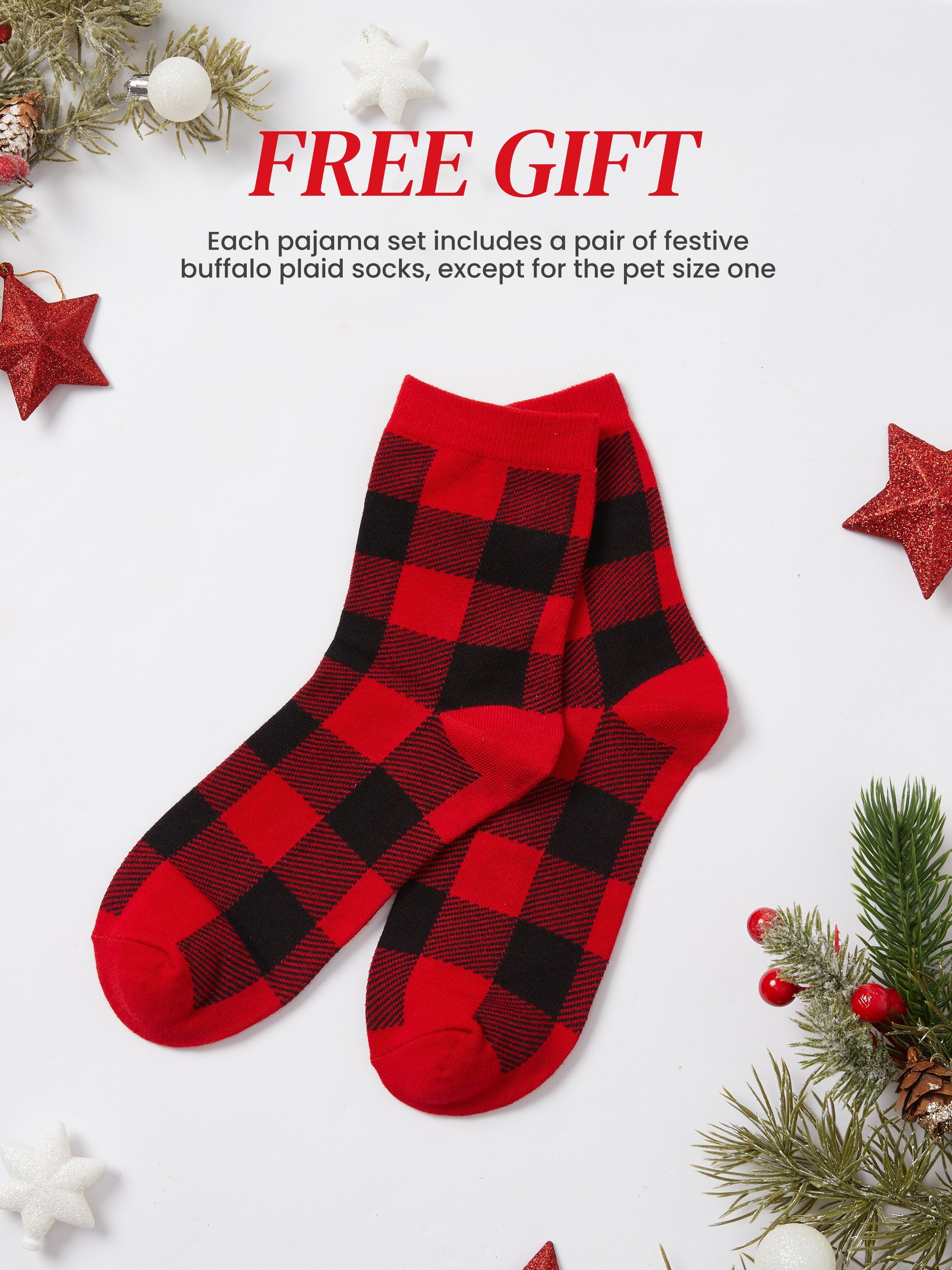 PAW Patrol Christmas Family Matching Chase and Marshall Pajamas Sets with Christmas Socks