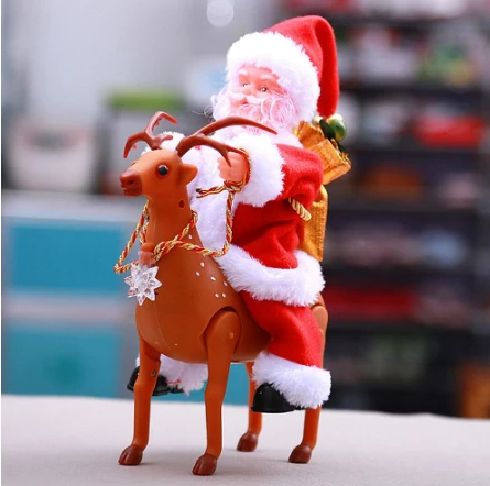 Early Christmas Sale!! Santa Claus Riding Deer