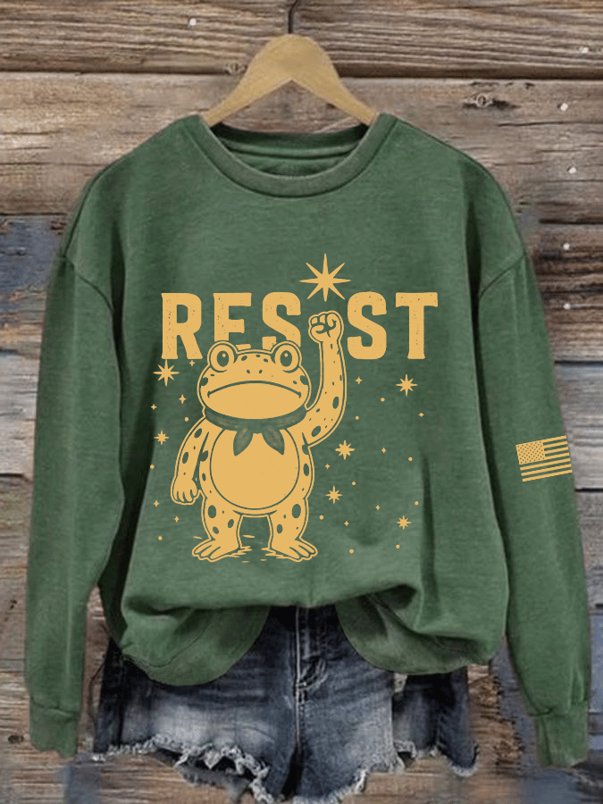 Women's FDT Printed Crew Neck Sweatshirt