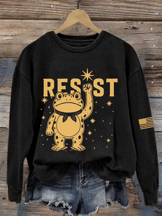 Women's FDT Printed Crew Neck Sweatshirt