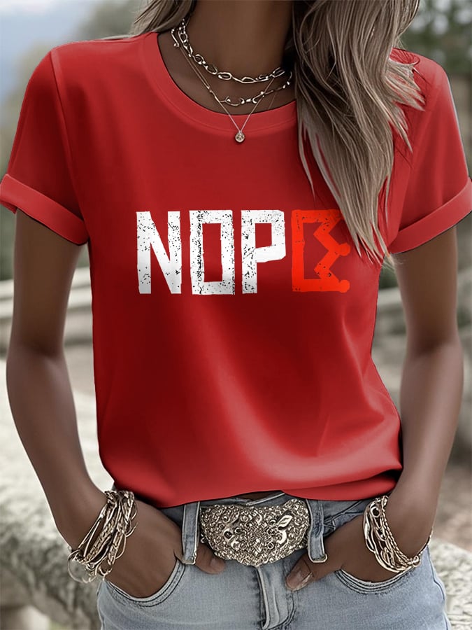 Women's NO KINGS Graphic Print T-Shirt