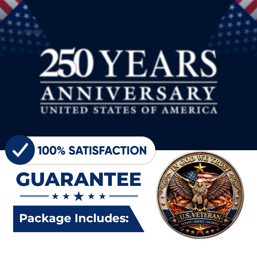 🔥Last Day 50% OFF🔥250 Years of Freedom Veteran Tribute Coin