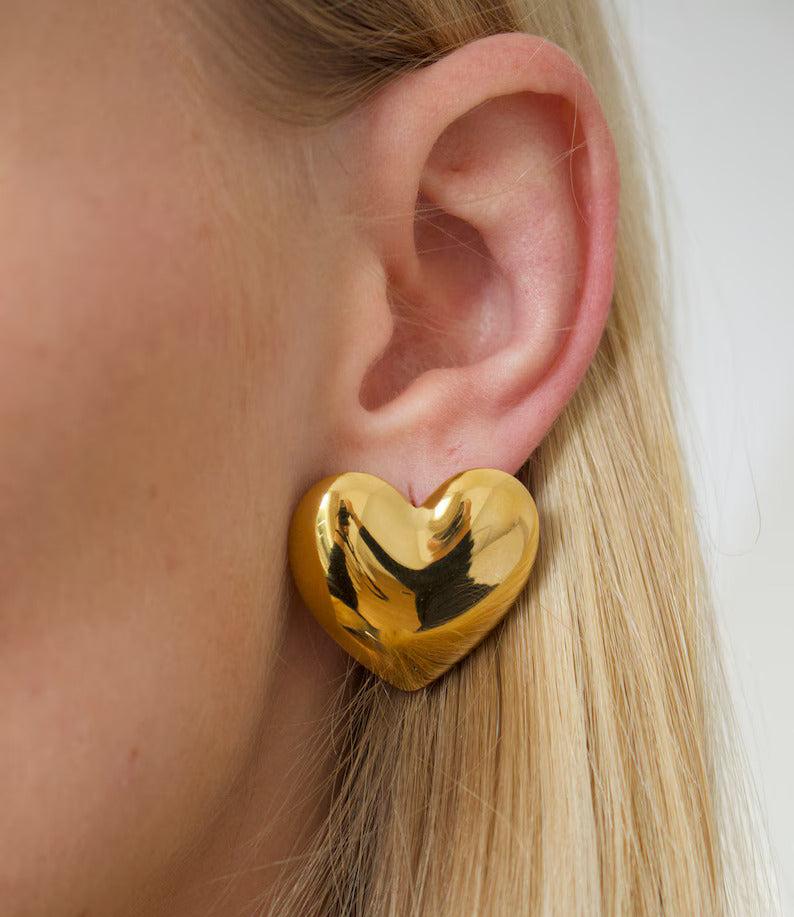 Bold Heart Earrings