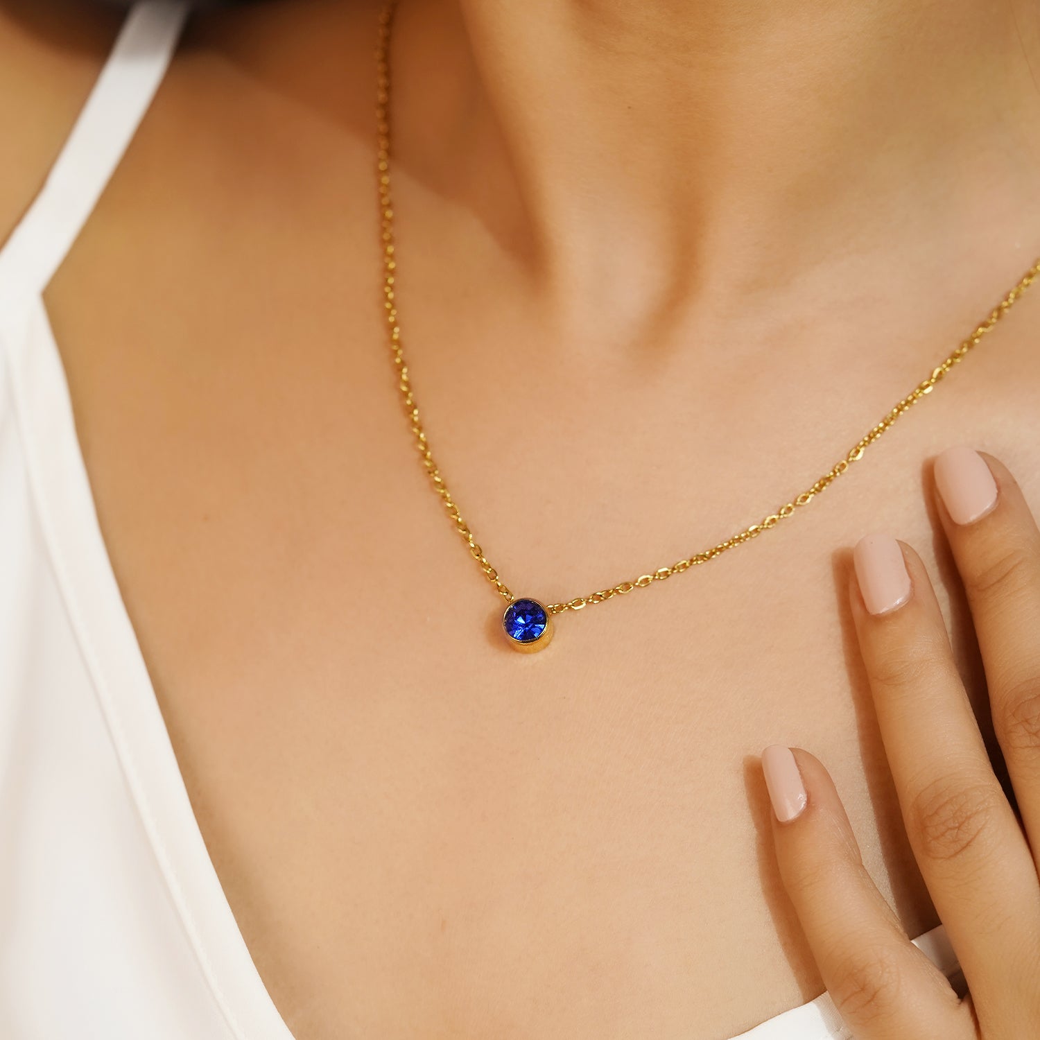 Sapphire Gleam Necklace
