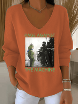 Women's  America has no kings print  Sweatshirt
