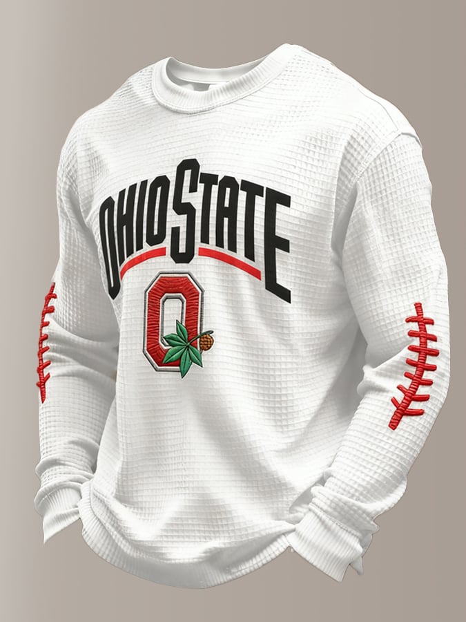 Men's Casual Rugby Print T-shirt