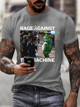 Men's  Resist Frog Printed Casual T-shirt