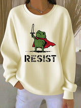 Women's Resist Frog Knitted Sweatshirt