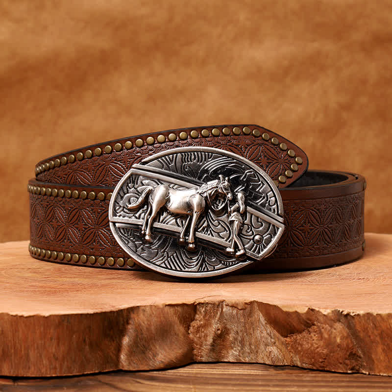 DIY Cowgirl Hidden Folding Knife Leather Belt