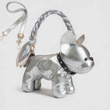 Masterful Craftsmanship French Bulldog Leather Bag