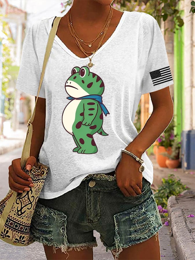 Women's casual Portland Frog  T-shirt