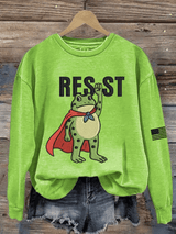 Women's FDT Printed Crew Neck Sweatshirt