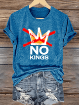 Women's America has No Kings Printed Casual T-Shirt