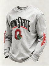 Men's Casual Rugby Print T-shirt