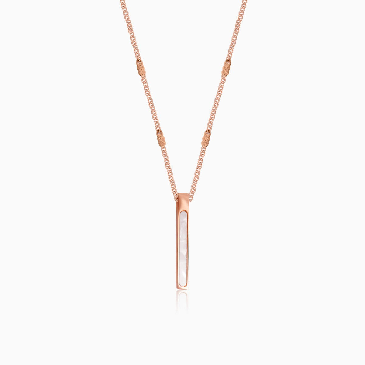 Mother Of Pearl Bar Necklace
