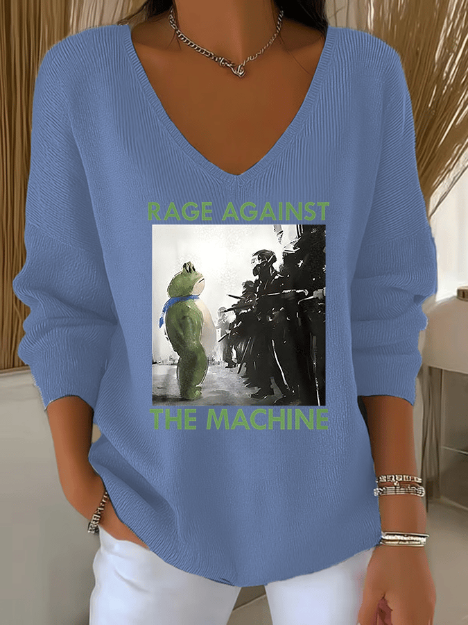 Women's  America has no kings print  Sweatshirt