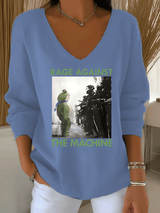 Women's  America has no kings print  Sweatshirt