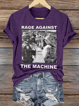 Women's  Portland Frog Resist  Printed Casual T-Shirt