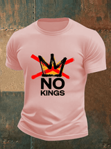Men's no kings in America print  T-Shirt