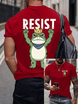 Men's  Resist Frog Printed Casual T-shirt