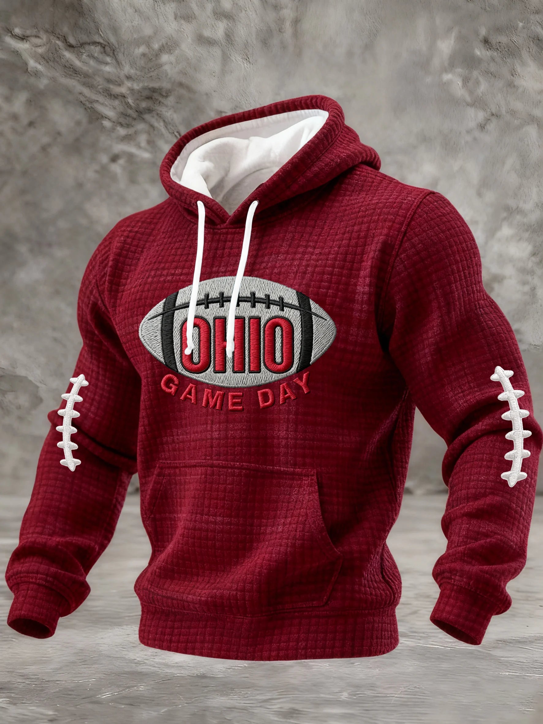 Men's Casual Rugby Print Sweatshirt