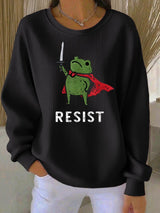Women's Resist Frog Knitted Sweatshirt