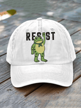 Unisex Washed Cotton FDT Print Hat