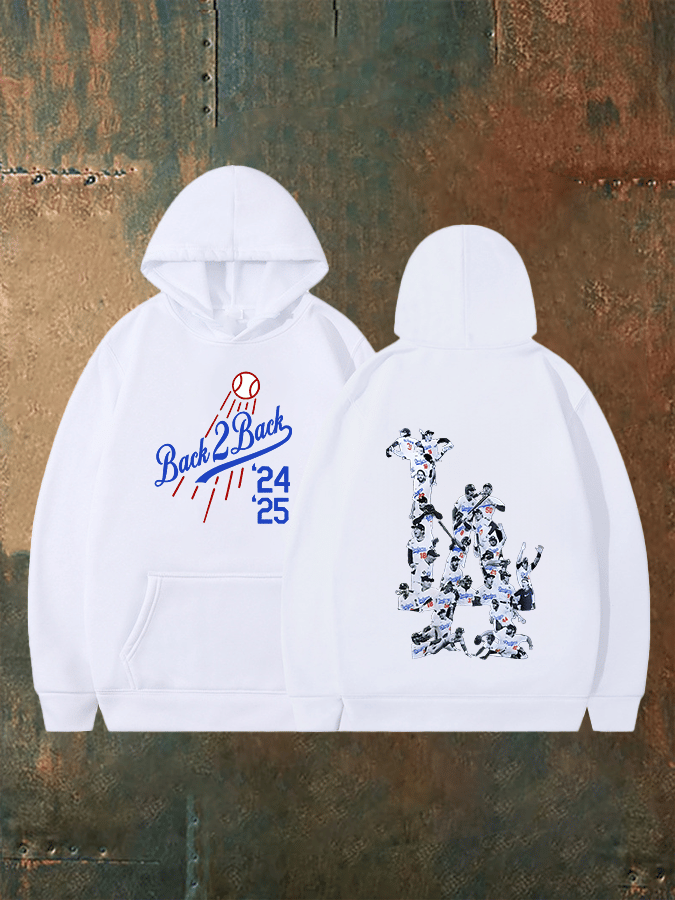 Men's Back 2 Back Champions Vintage Print Casual  Hoodie